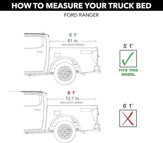 RealTruck Extang Solid Fold ALX Hard Folding Truck Bed Tonneau Cover | 88636 | Fits 2019-2022 Ford Ranger 5' 1" Bed (61")