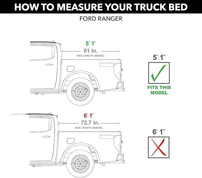 RealTruck Extang Solid Fold ALX Hard Folding Truck Bed Tonneau Cover | 88636 | Fits 2019-2022 Ford Ranger 5' 1" Bed (61")