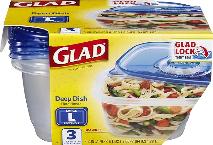 Glad GladWare Deep Dish Food Storage Containers