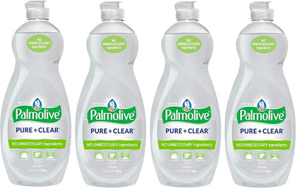 Palmolive Ultra Liquid Dish Soap, Pure and Clear, 4 Count