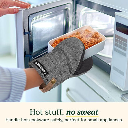 Cuisinart Heritage Mini Oven Mitts – 5.5” x 7” Heat-Resistant Kitchen Mitts