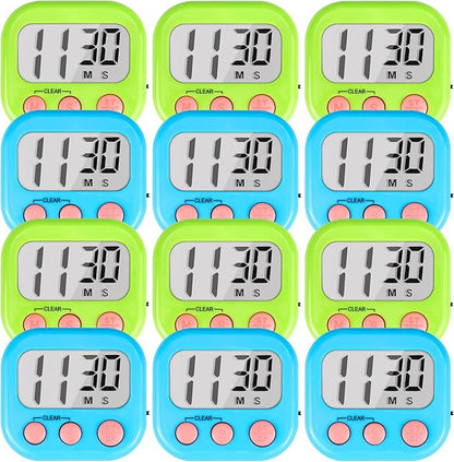 Timer for Kids Teachers Digital Kitchen Timers for Cooking Large Magnetic