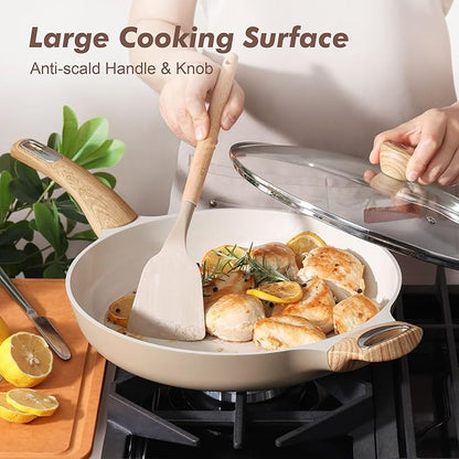 SENSARTE Ceramic Nonstick Frying Pan Skillet