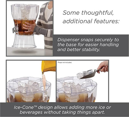 Buddeez 3.5 Gallon Clear Drink Dispenser