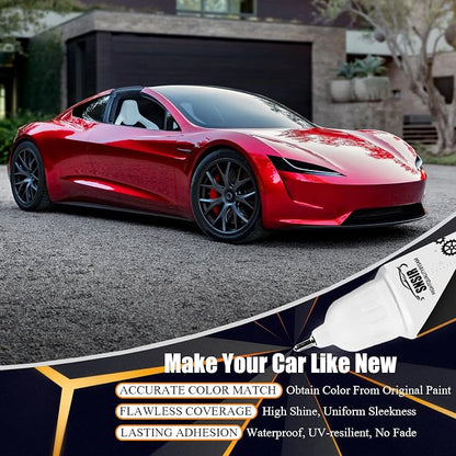 Car Touch up Paint(Solid Black(PBSB)) Compatible with Tesla Model Y/3/X/S, Car Paint Pen Scratch Repair Two-In-One Touch Up Paint, Premium Car Scratch Remover for Deep Scratches