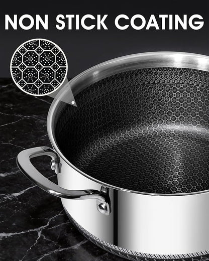 USELUCK Nonstick 5-QT Stock Pot
