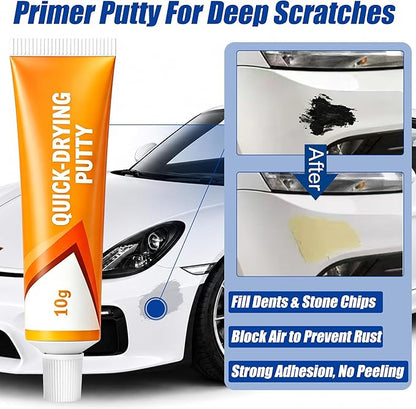 Velocity Blue Metallic E7 Touch Up Paint Compatible with Ford, All in One Car Scratch Repair Kit with Primer Putty & Clear Coat, Complete Sanding Tools Set for Scratches Chips Nicks