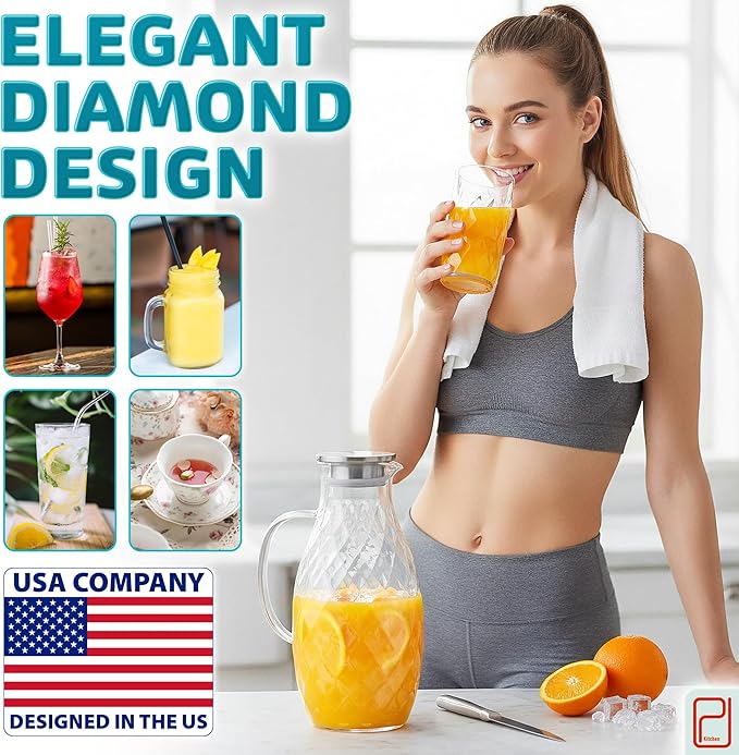 Premium Borosilicate Glass Pitcher
