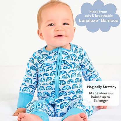 Little Sleepies Pajamas for Baby Boys & Girls, Viscose from Bamboo Baby Pajamas, Preemie & Newborn Sleepers, 2-Way Zipper PJs