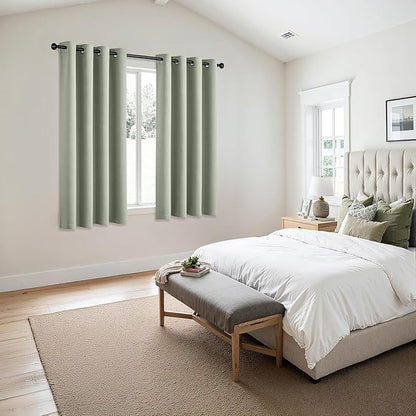 MIULEE Sage Green Blackout Curtains