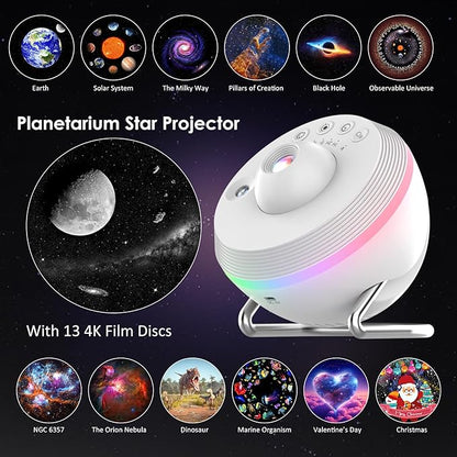 Galaxy Projector for Bedroom, 13 in 1 Planetarium Projector