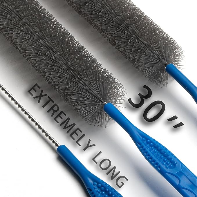 Refrigerator Coil Cleaning Brush，Sewer Set Brush Clog Remover,