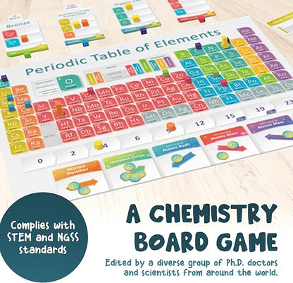 Periodic: A Game of the Elements | Periodic Table Board & Card Game About Atoms, Elements & Compounds | A Strategy Board Game for Gamers & Educational Science Game for Kids or Family Game Night