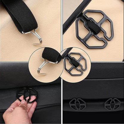 Coverado Car Seat Covers Full Set, Black Seat Covers, Automotive Car Seat Cover, Car Seat Cushion, Car Seat Covers Front Seats Back Seat Covers, Car Seat Protector Universal Fit Most Cars