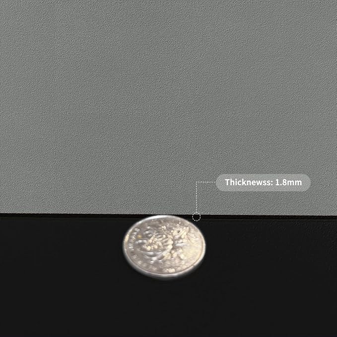 Table Pad - Used for Square Table Waterproof and Easy to Clean Good Flatness Easy to Used for Dining Table(Black+Gray 46x46)