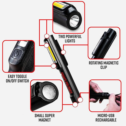 Adam's Polishes Swirl Finder Flashlight - Ultra Bright 170 Lumen Mini Light - Easily Spot Imperfections and Swirls in Your Paint When Polishing and Correcting Your Vehicles Finish