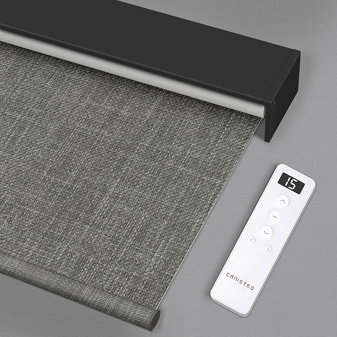 Motorized Roller Shade: 100% Blackout, Electric Blinds Compatible