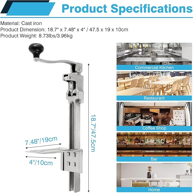 IRONWALLS Commercial Can Opener