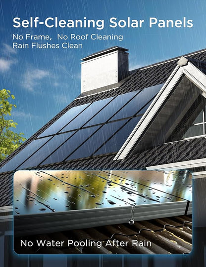 STAR 100W Solar Panels, 12/24V Monocrystalline Solar Panel, High-Efficiency Full-Screen Design, Maintenance-Free, for RV, Marine, Roof, Home, Off-Grid Applications (100W 1PCS)