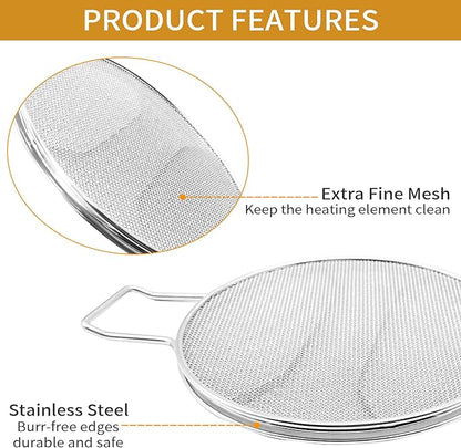Splatter Shield for Ninja Foodi IG651, Replacement Stainless Steel Splatter