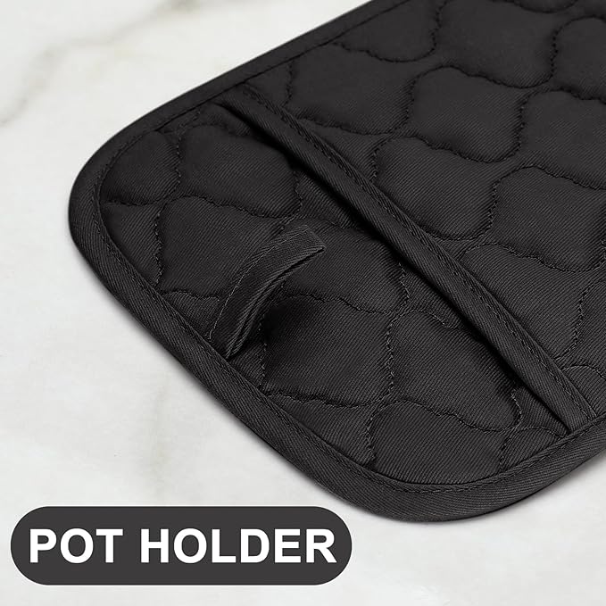 Oven Mitts Kitchen Towels and Dishcloths Pot Holders Sets, Oven Gloves Kitchen