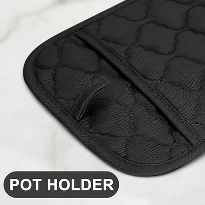 Oven Mitts Kitchen Towels and Dishcloths Pot Holders Sets, Oven Gloves Kitchen