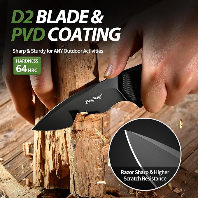 Praxis Folding Pocket Knife, 3.6" PVD Titanium Coating D2 Steel Blade Foldable Knife with G10 Handle Lightweight Camping Survival Hiking Knives