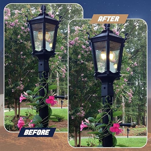 4 Pack Gas Mantles for Outdoor Gas Lamps Preformed Gaslight Mantles for Lamp Post, White