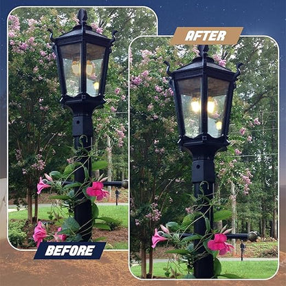 4 Pack Gas Mantles for Outdoor Gas Lamps Preformed Gaslight Mantles for Lamp Post, White