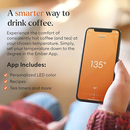 Ember Temperature Control Smart Mug 2, 14 Oz, App-Controlled Heated Coffee Mug