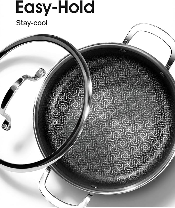 USELUCK Nonstick 5-QT Stock Pot