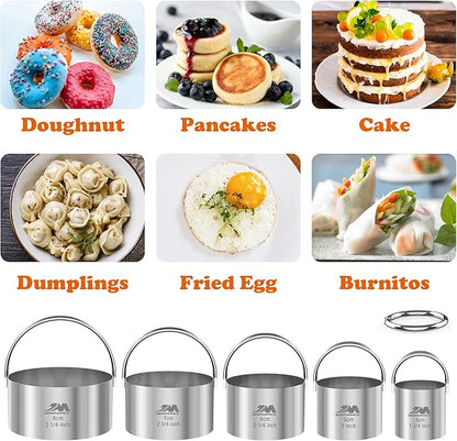 Biscuit Cutter Set for baking, Round Cookies Cutter