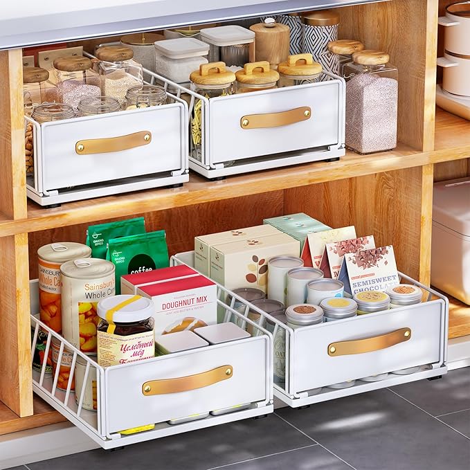 Pull out Cabinet Organizer, Heavy Duty Slide out Pantry Shelves Drawer Storage