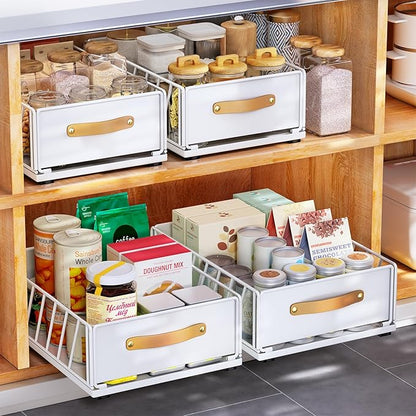 Pull out Cabinet Organizer, Heavy Duty Slide out Pantry Shelves Drawer Storage