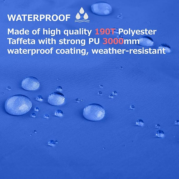 Azarxis Waterproof Camping Tent Tarp Hammock Rain Fly Footprint Ground Cloth Shelter Sunshade Beach Picnic Blanket Mat for Outdoor Camping Park Lawn