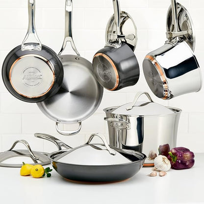 Anolon Stainless Steel & Hard Anodized Aluminum, Cookware Set
