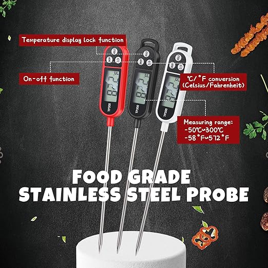 Copkim 3 Pcs Instant Read Meat Thermometer