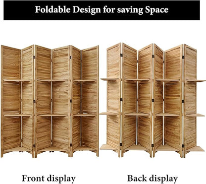 Partition Room Dividers, Folding Wood Privacy Screen