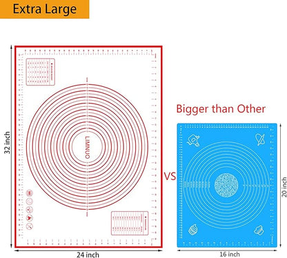 Silicone Baking Mat，Non Stick Rolling Dough