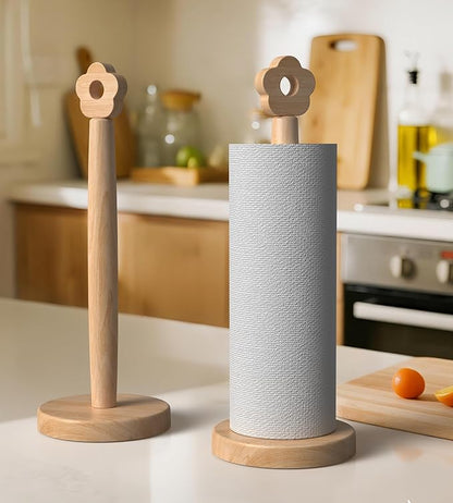 KitchLife Cute Wooden Paper Towel Holder