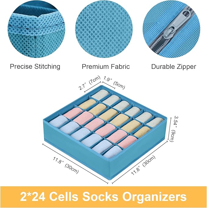Joyoldelf Sock Organizer Drawer Organizer