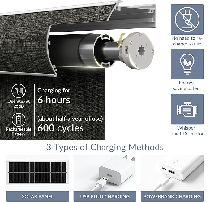 Boolegon Motorized Roller Blinds