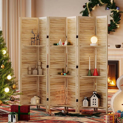 Partition Room Dividers, Folding Wood Privacy Screen