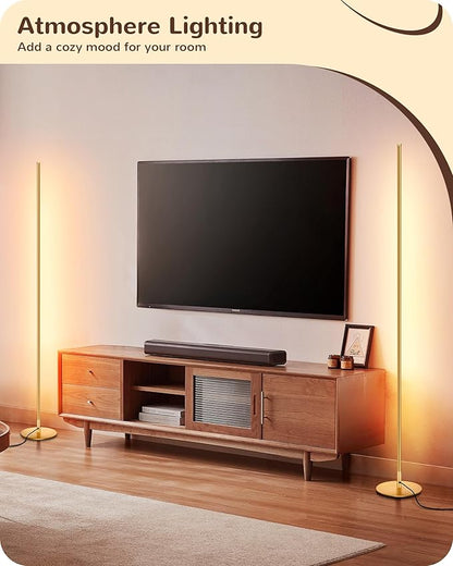 EDISHINE LED Corner Floor Lamp, 57.5" Tall Standing Lamp