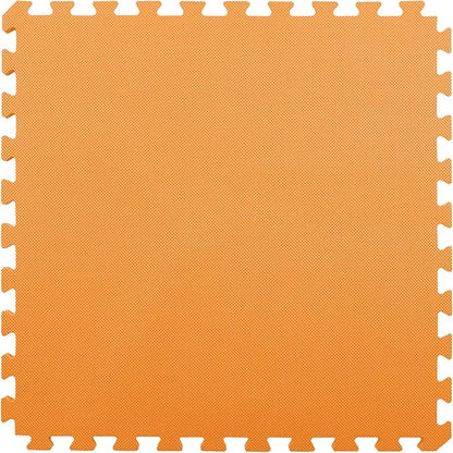 FlooringInc's 1/2" Soft Non-Toxic Baby Play Mat, Toddler Playmat, Colorful Puzzle PlayMat, Floor Mats for Kids & Babies, EVA Foam Interlocking Tiles for Nursery & Playroom | Orange, 4 Tiles, 16 Sq/Ft