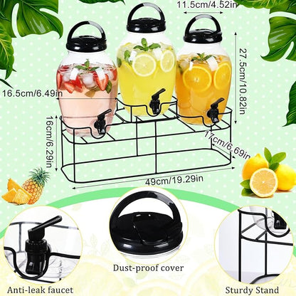 Tanlade 3 Pcs Plastic Drink Dispenser