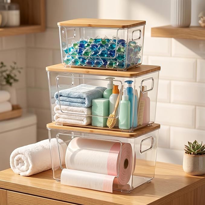 spospo 3 Pack Trash Bag Holder