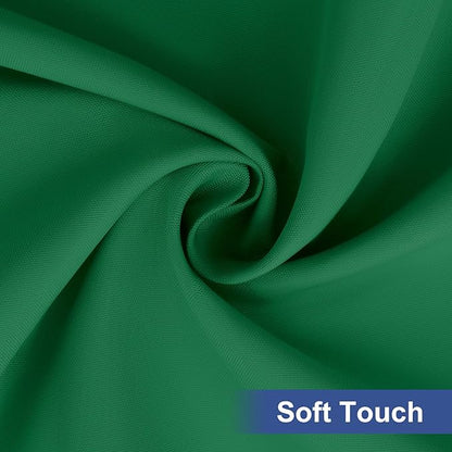 homing Rectangle Table Cloth Cover, Waterproof Polyester Elastic Fitted Tablecloth, Fits for 6 Foot Folding Tables, Washable Table Protector for Christmas, Holiday, Party (Hunter Green, 30" x 72")