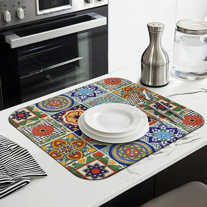Dish Drying Mat Drainer Pads