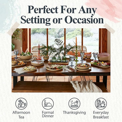 Portmeirion Minerals 10.5" Dinner Plate, Aquamarine - Modern Stoneware Tableware with Gentle Curves, Durable & Stylish for Dining, Microwave & Dishwasher Safe - Sleek Dinnerware Collection